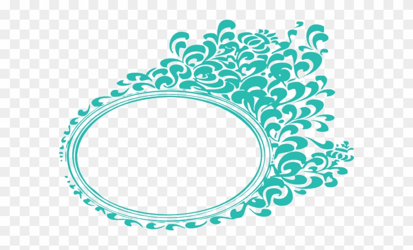 Frame Aqua Filagree Clip Art - Frame Aqua Png #355022