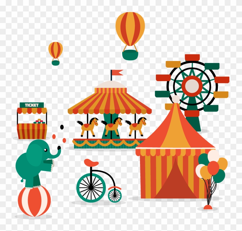 Circus Illustration - Vector Circus - Circus Illustration - Vector Circus #355057