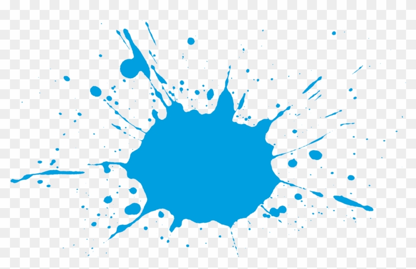 Blue Duck Entertainment 2015 - Blue Paint Splatter Png #355176