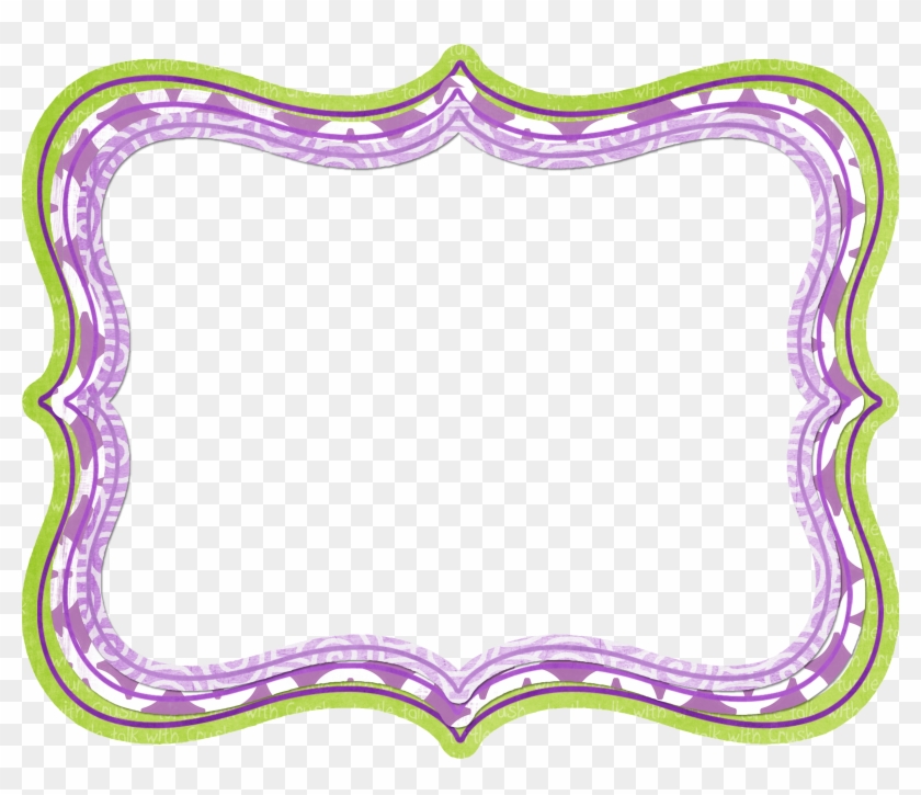 Pleasant Polka Dot Clip Art Border - Purple And Green Border #355193