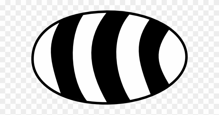 White Bee Body Clip Art - Bee Body Clipart Black And White #355206