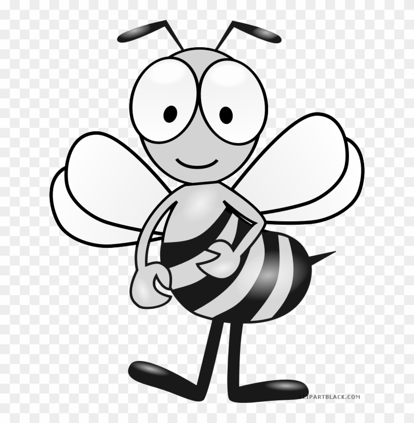 Bumble Bee Animal Free Black White Clipart Images Clipartblack - Parts Of The Bee #355291