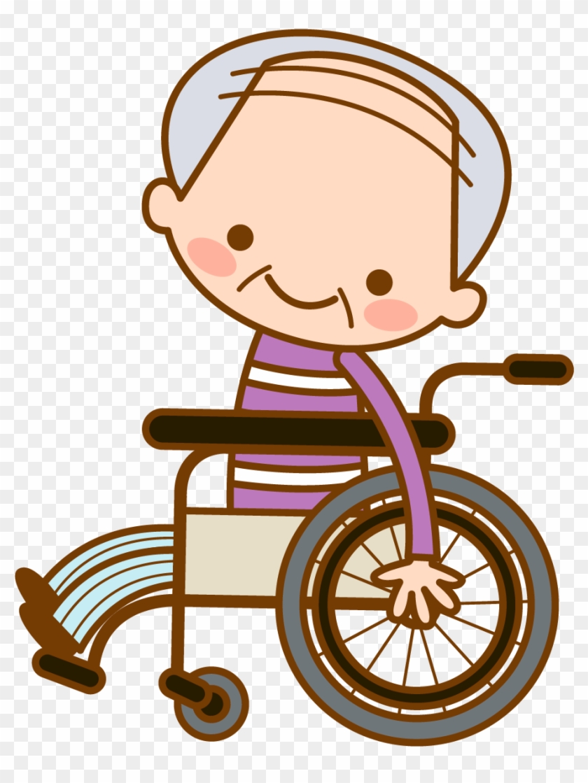 Old Age Wheelchair Clip Art - Old Age Wheelchair Clip Art #355336