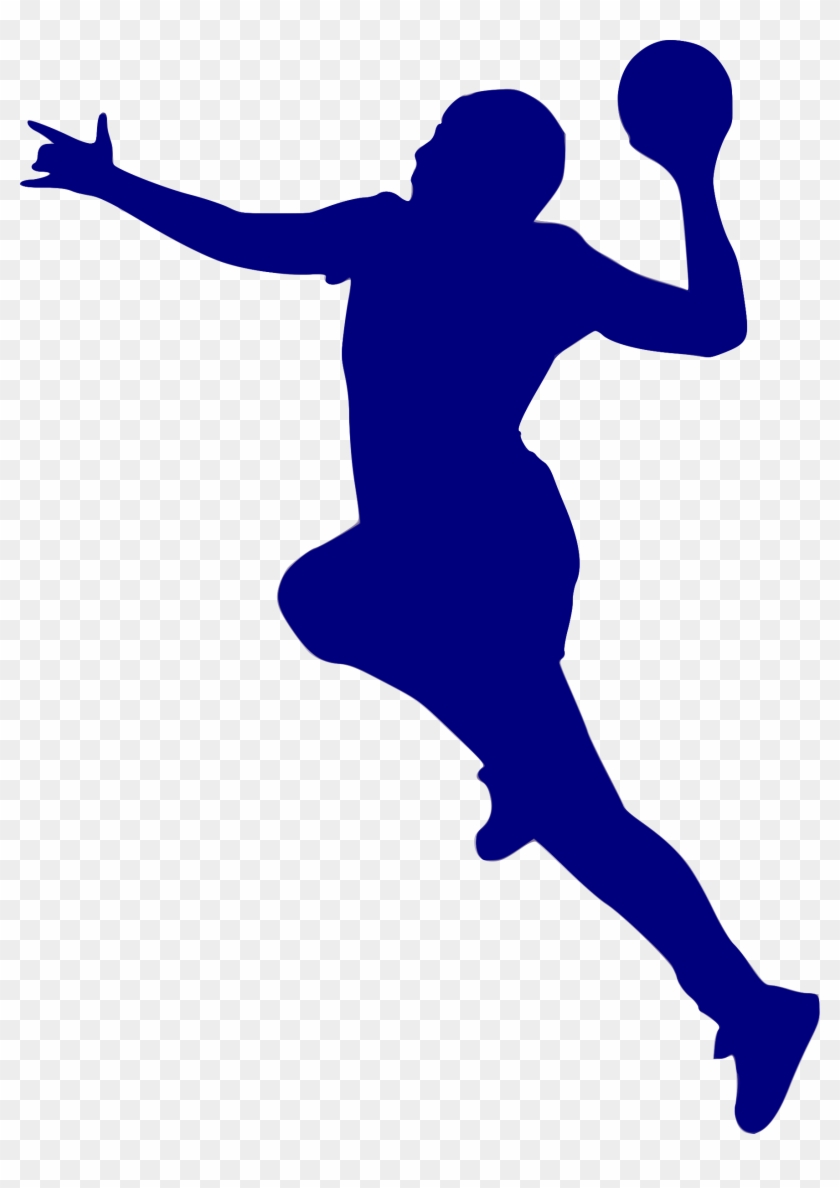 Silhouette Handball 19 - Handball-spieler Tischdecke #355345