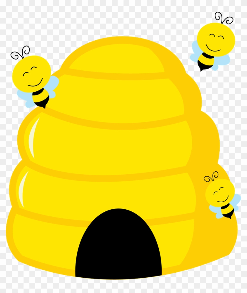 Bee Clipartbee Partyspelling - Beehive Clipart #355374