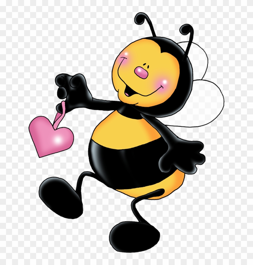 Cartoon Filii Clipart - Valentines Bee Clipart #355382