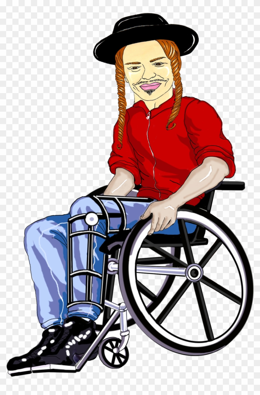 Orthodox Jew In A Wheel Chair - Jew In A Wheelchair #355447