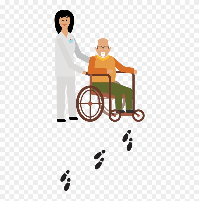 Illustration Of A Man In A Wheelchair - Wheelchair #355474