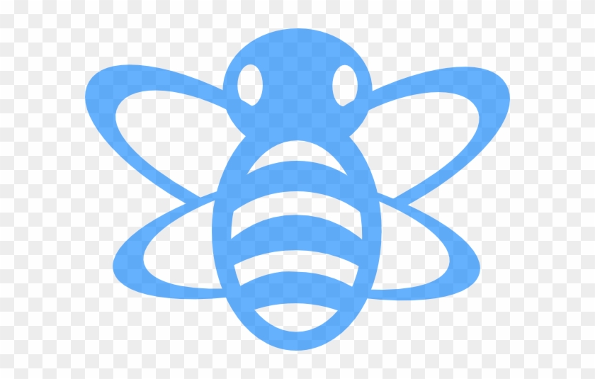 Blue Bee Clip Art At Clker Com Vector Clip Art Online - Bumble Bee Clip Art #355506
