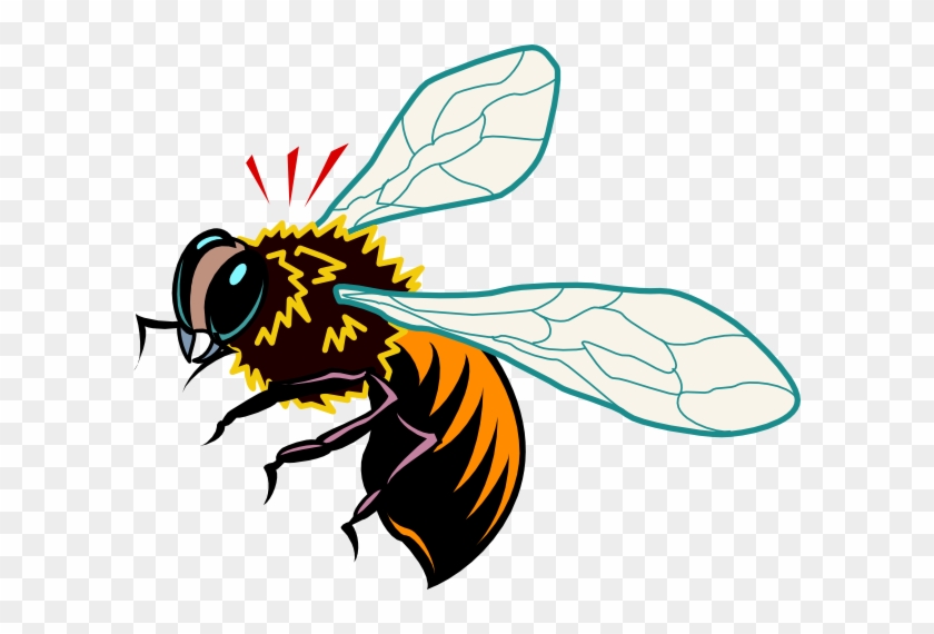 Bee Hive Clip Art - Honeybee Vector #355526