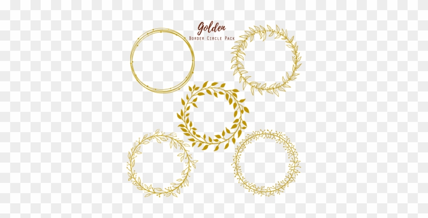 Golden Circle Wedding Frame, Golden Circle Wedding - Gold Circle Frame #355764