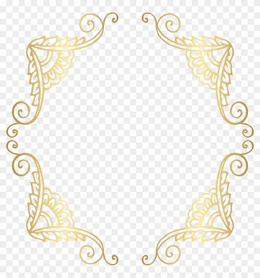 Golden Border Frame Png Clip Art Image - Golden Border Frame Png Clip Art Image #355839