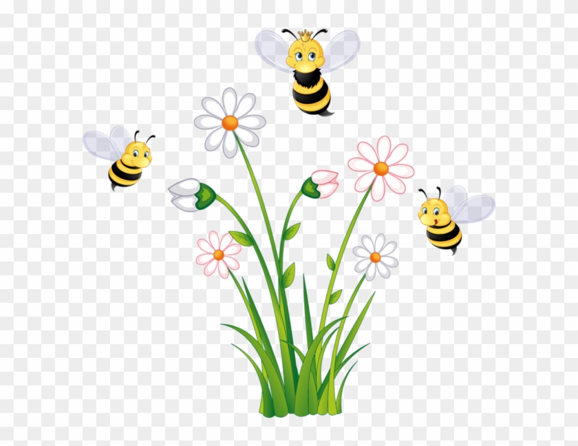 Bees And Flowers Clipart #355846