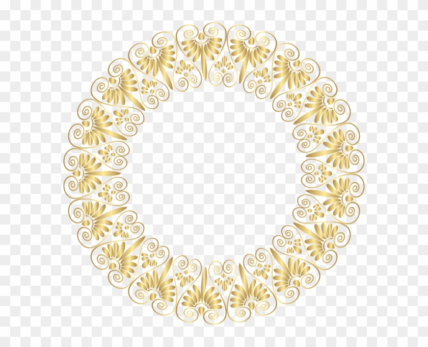 Gold Border Frame Png Clip Art - Gold Clip Art Borders C Ircle #355865