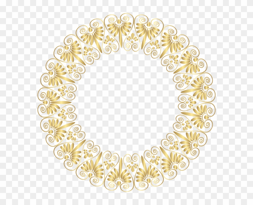 Gold Border Frame Png Clip Art - Gold Clip Art Borders C Ircle #355865