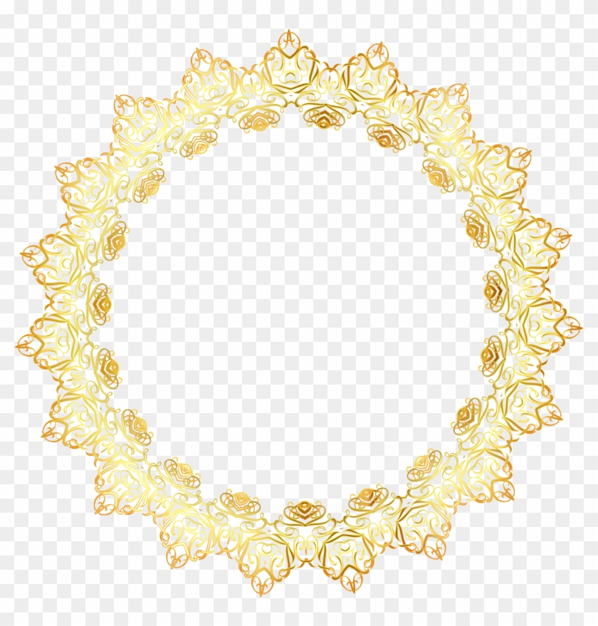 Big Image - Elegant Gold Border Png #355873