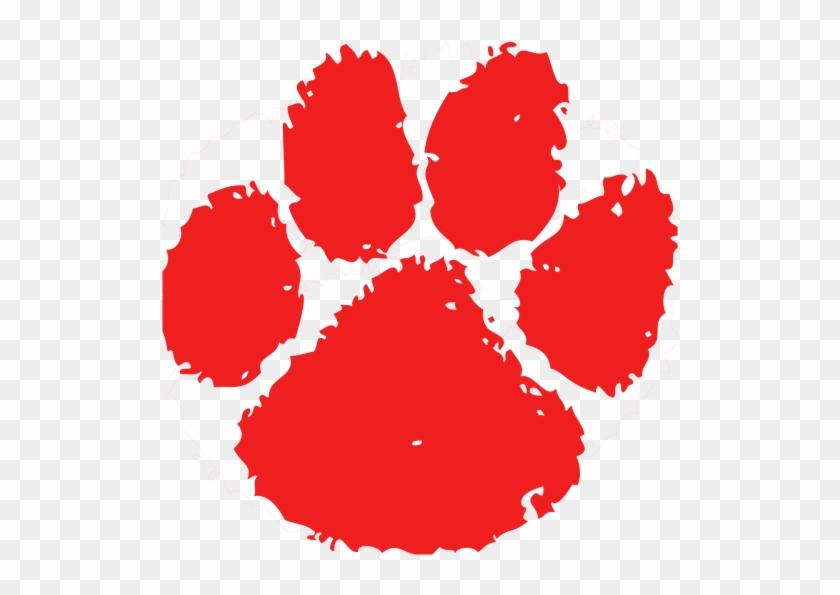 Red Tiger Paw Clipart - Fort Hamilton High School Logo #355911