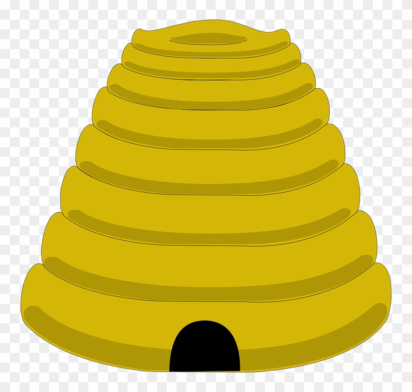 Beehive Template Clip Art - Bee Hive No Background #356069
