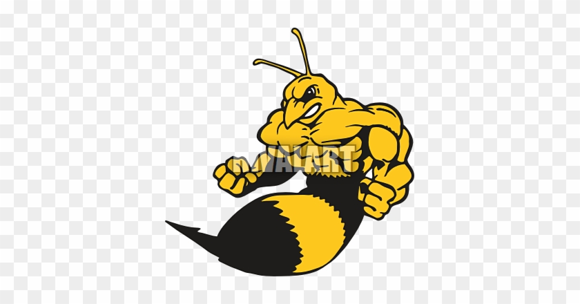 Tattoo Bee Clipart - Muscular Bee #356299