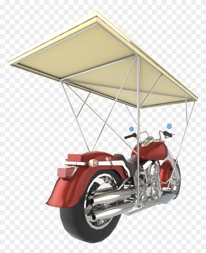 With This Device, Motorcycles Are Shielded From The - Sidecar #356324