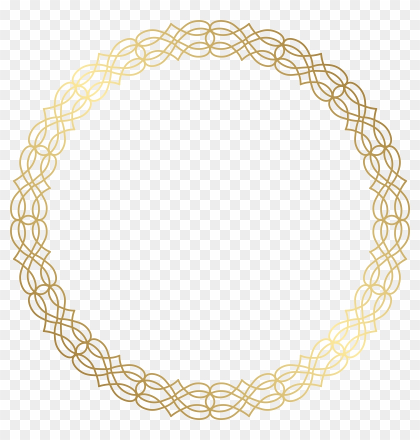 Round Gold Border Transparent Png Clip Art Image - Round Gold Border Transparent Png Clip Art Image #356536