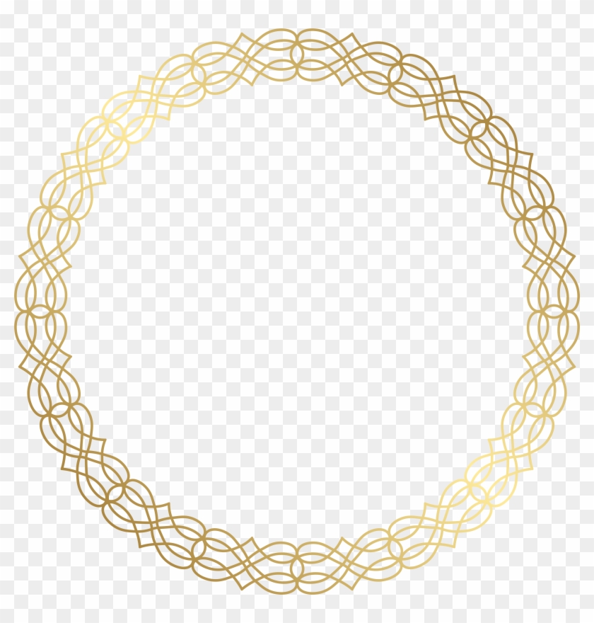 Round Gold Border Transparent Png Clip Art Image - Round Gold Border Transparent Png Clip Art Image #356536