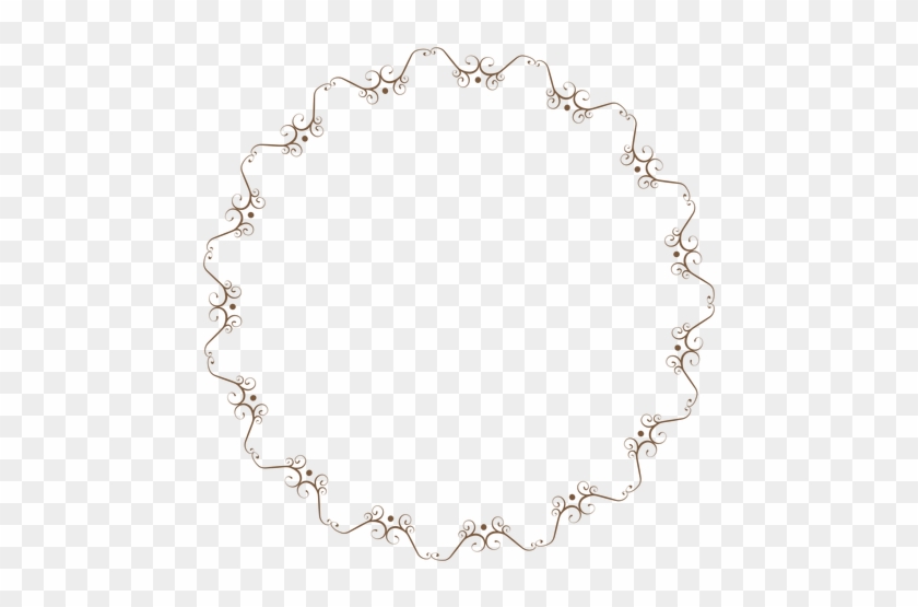 Circle Frame With Delicate Floral Ornaments Png - Delicado Png #356577