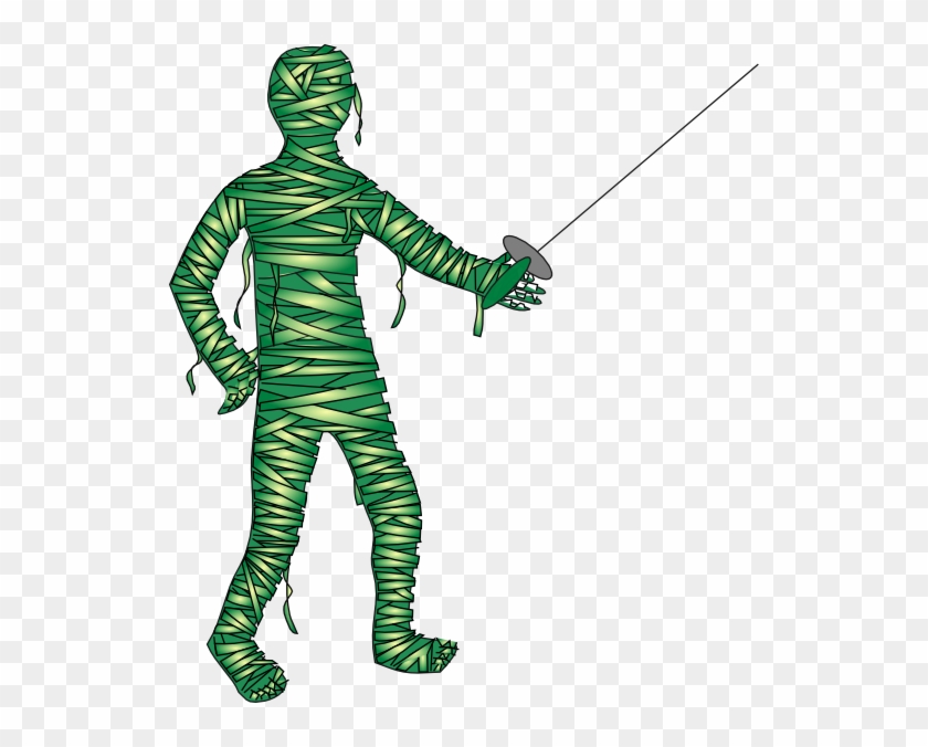 Green Fencing Mummy Clip Art At Clker - Green Mummy #356799