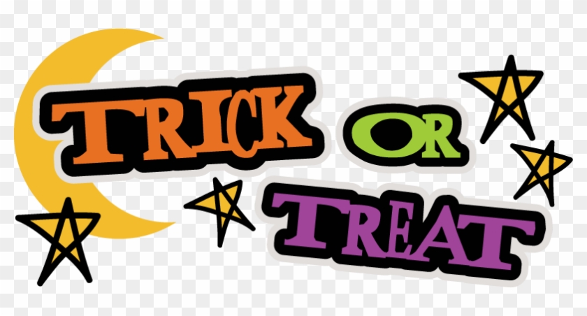 Trick Or Treat Svg Scrapbook Title Halloween Svg Scrapbook - Trick Or Treat Sign #356828