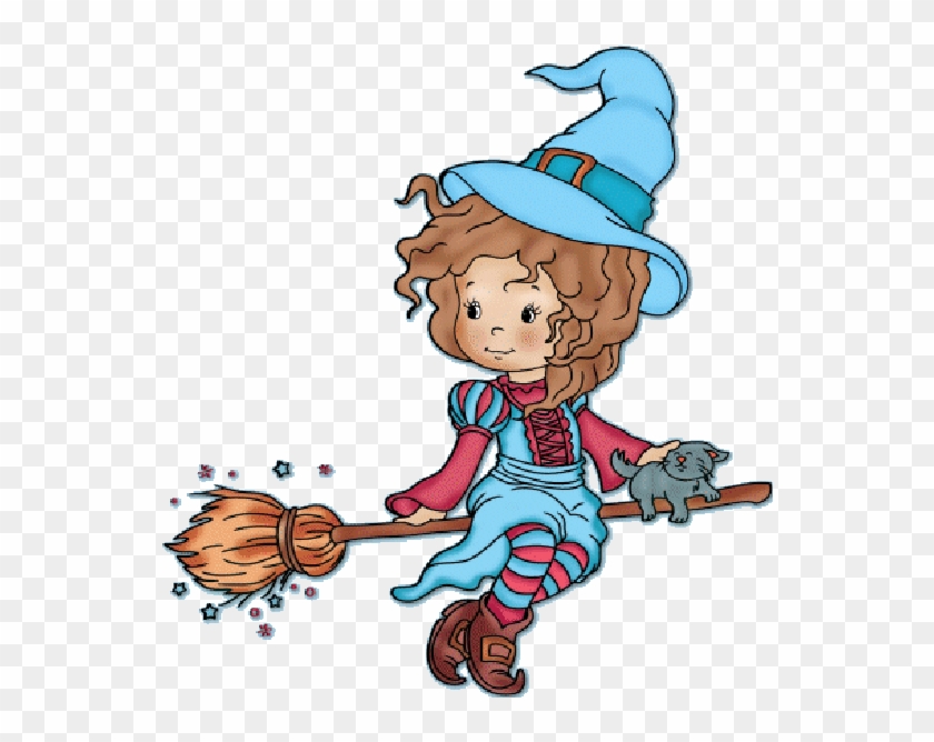 Cute Baby Halloween Cartoon Witches - Cartoon Halloween Witches Pngs - Free  Transparent PNG Clipart Images Download