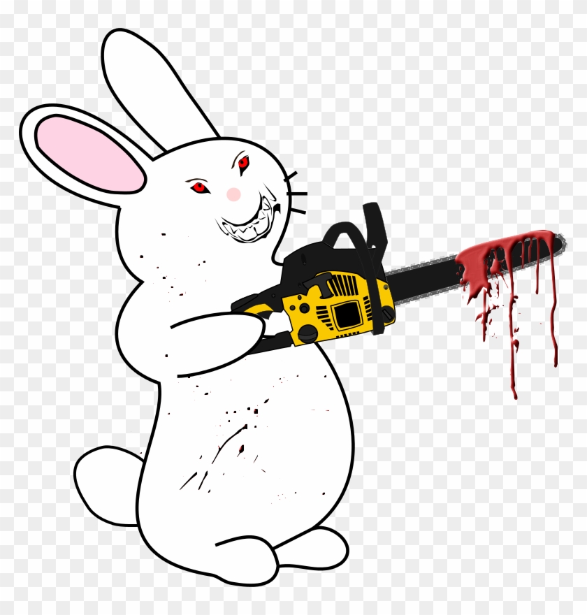 Chainsaw Rabbit Clip Art - Chainsaw Rabbit Clip Art #356940
