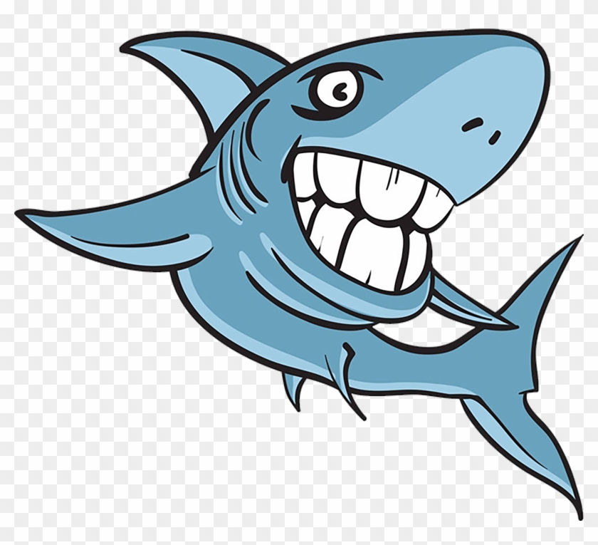 Great White Shark Cartoon Clip Art - Great White Cartoon Shark #356944