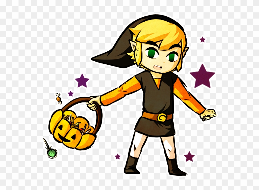 Trick Or Treat Link By Icy Snowflakes - Toon Link And Zelda Halloween #356946
