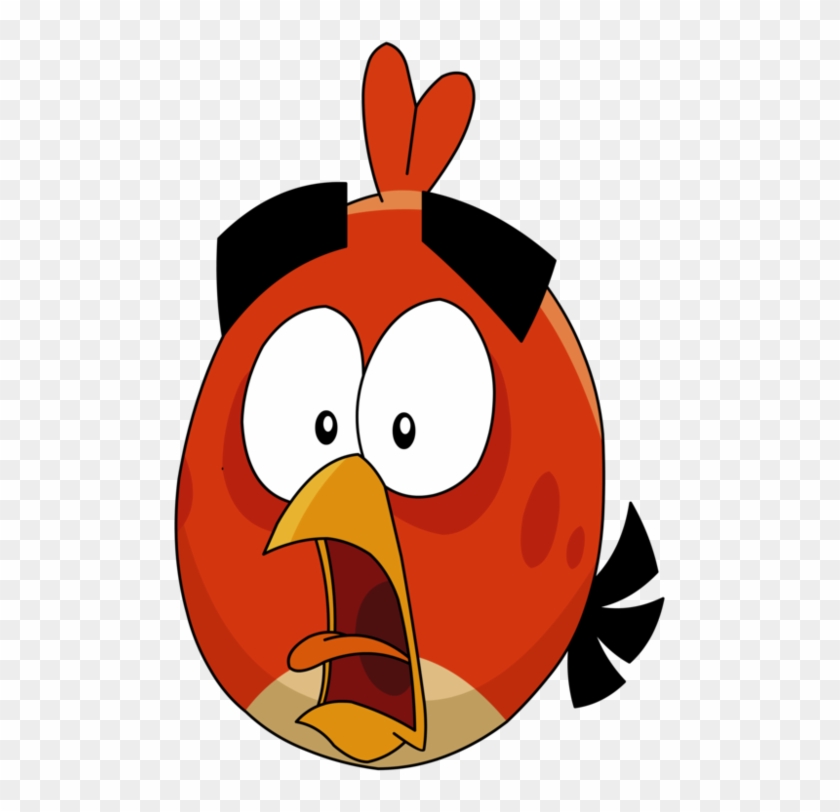 Frightened Red By Sonnykero - Angry Birds Toons Red #357099