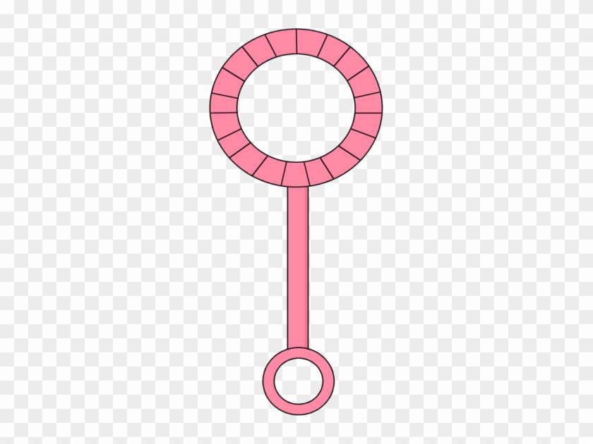 Pink Bubble Wand - Bubble Wand Clip Art #357246