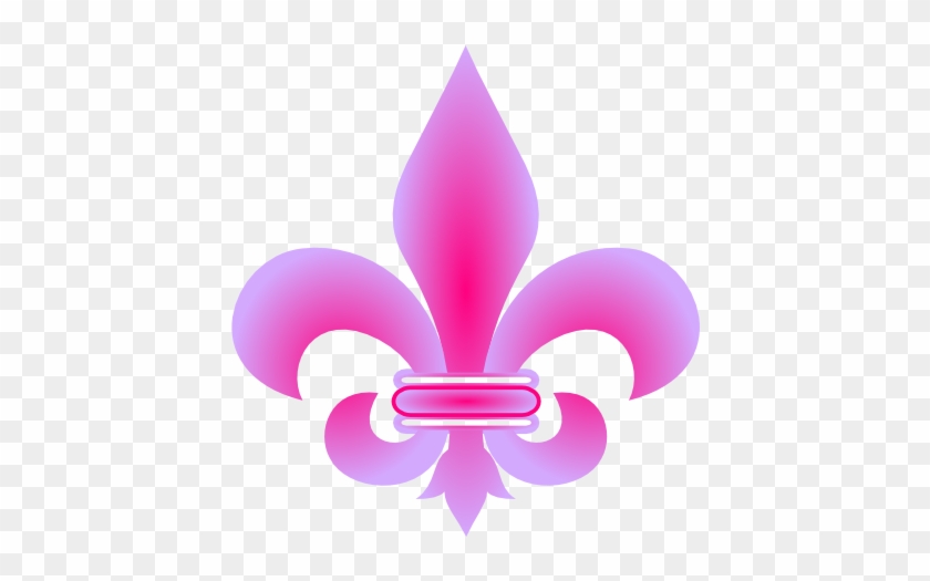 Pink Fleur De Lis #357284