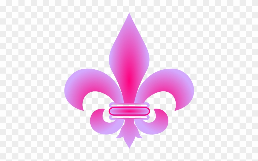 Pink Fleur De Lis #357284