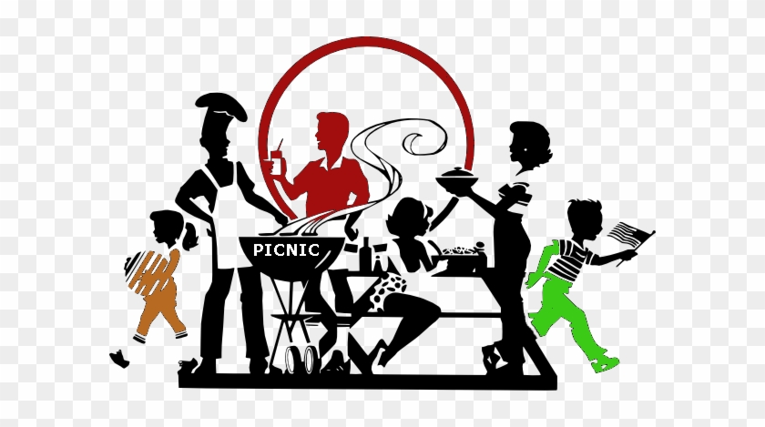 Let's Picnic - Backyard Bbq Barbecue Cartoon #357436