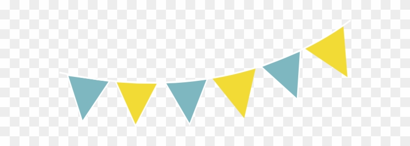 Bunting Clipart Yellow - Blue And Yellow Bunting #357506
