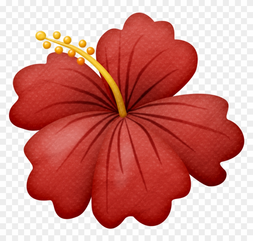 Paint Flowersdrawing Flowersred Flowerssummer Clipartbeach - Flowers Png Hawaiian #357577