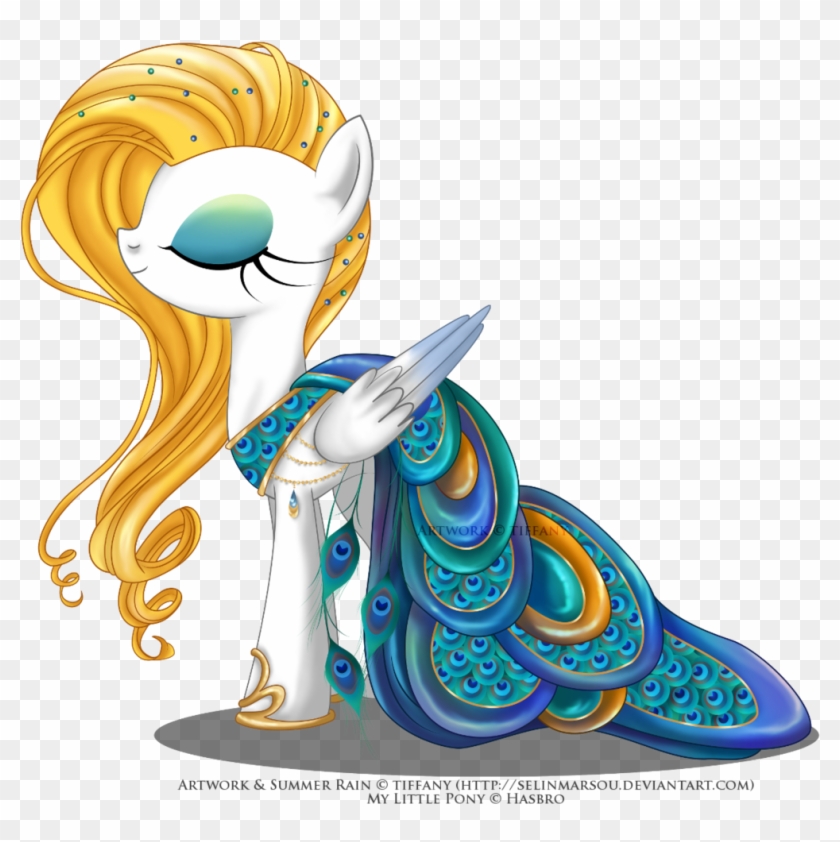 Peacock Gala Dress For Summer Rain By Selinmarsou - My Little Pony Gala Dress #357655