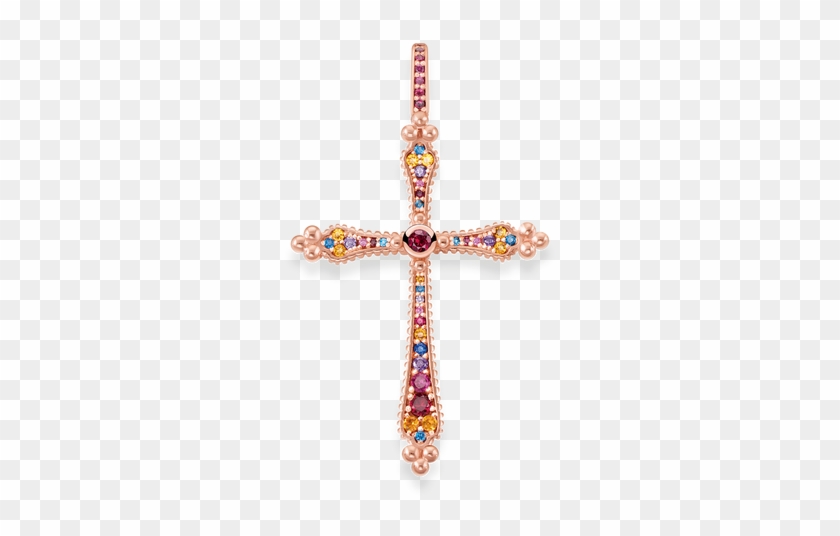 Cross Necklaces & Victorian-inspired Jewellery - Thomas Sabo Royalty Cross Pendant Pe768-068-7 #357756