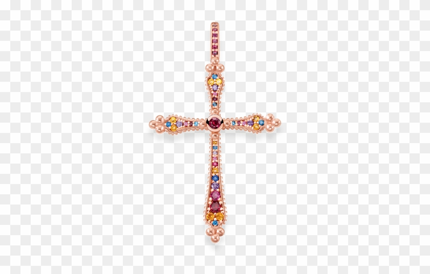 Cross Necklaces & Victorian-inspired Jewellery - Thomas Sabo Royalty Cross Pendant Pe768-068-7 #357756