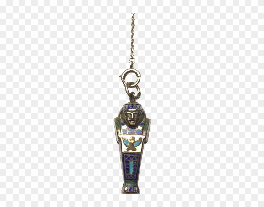 1920s Art Deco Egyptian Revival King Tut Sarcophagus - Chain #357880
