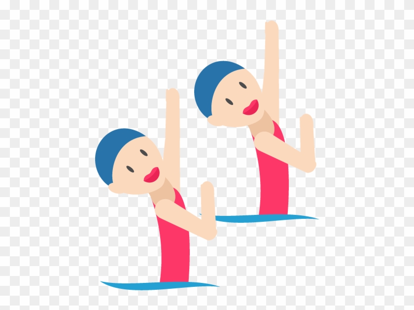 2016 Summer Olympics Synchronised Swimming Clip Art - Cartoon #357974