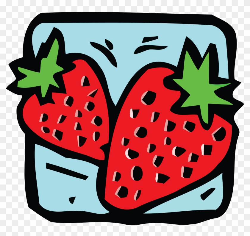 Free Clipart Of Strawberries - Food Pattern #358025