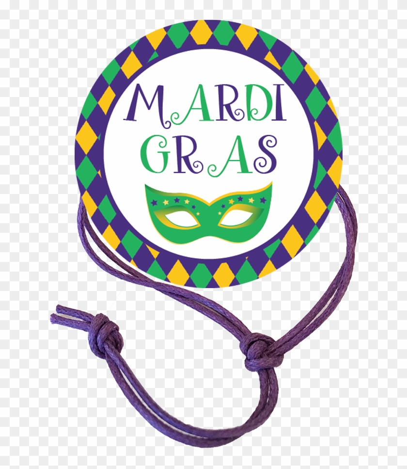 Mardi Gras Napkin Knot - Circle #358036