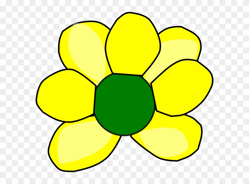 This Free Clip Arts Design Of Yellow Flower 2 - Clip Art #358043