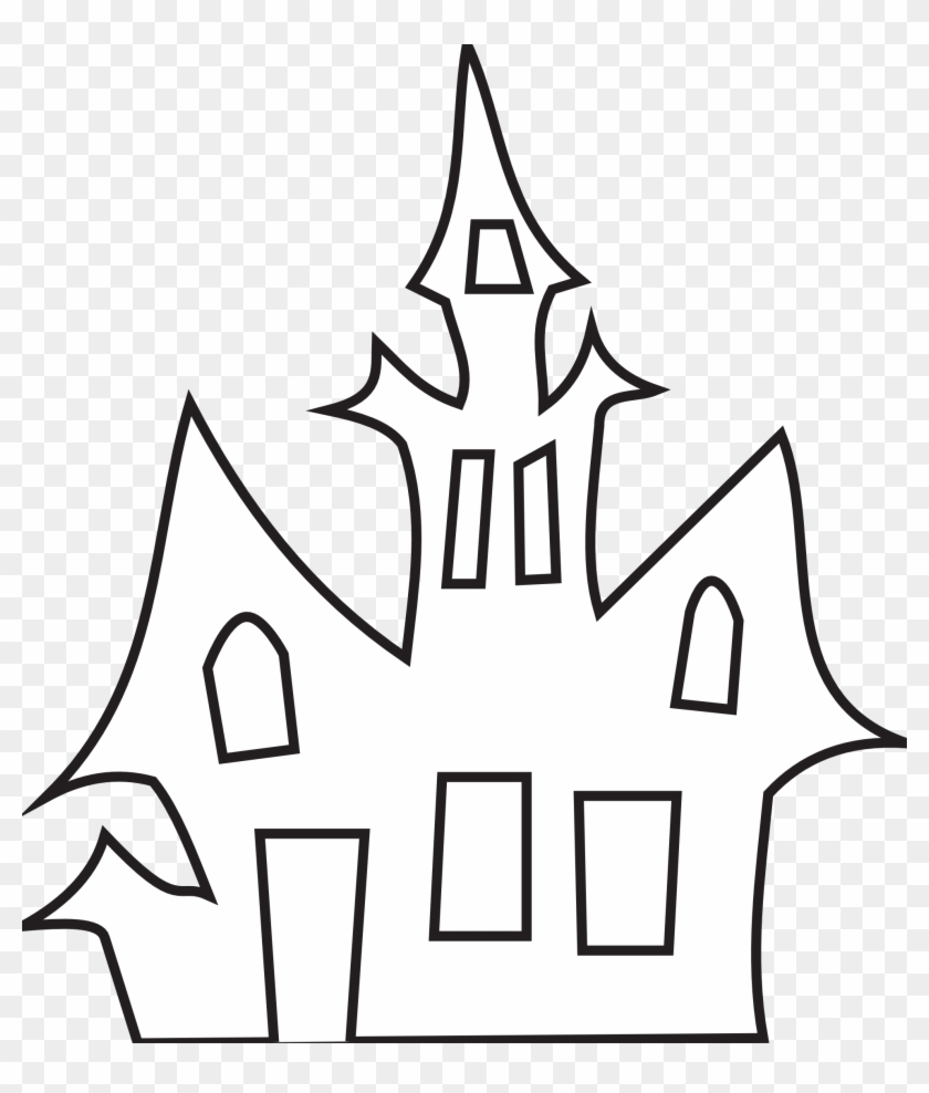 Haunted House Clip Art - Halloween Haunted House Template #358141