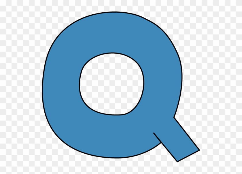 Blue Alphabet Letter Q - Q Clipart #358213